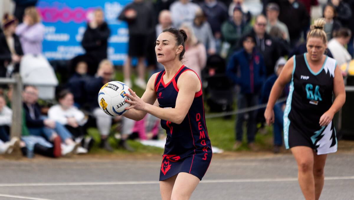 Anna Archie, pictured in the 2023 Warrnambool and District league elimination final, will coach Timboon Demons next year. Picture by Anthony Brady 