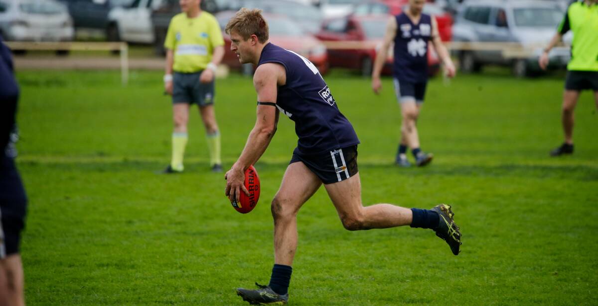 Nick Couch will add to Nirranda's goal-kicking options in the Warrnambool and District league grand final. Picture by Anthony Brady 