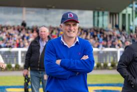 Home-town trainer Tom Dabernig had reason to smile at the Warrnambool May Racing Carnival. Picture by Eddie Guerrero 