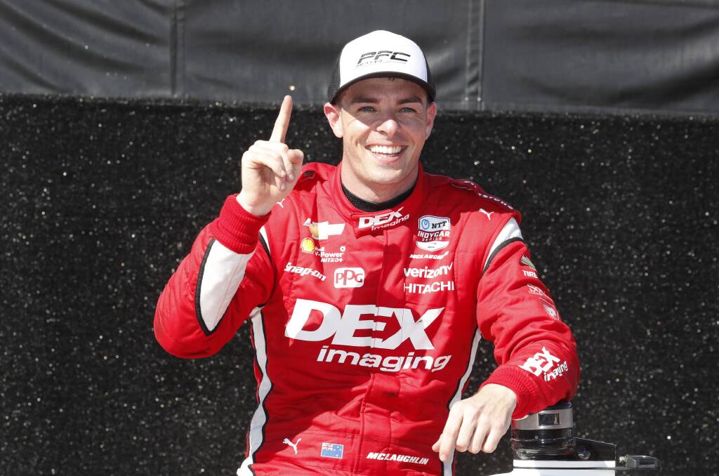 Scott McLaughlin is making a name for himself on the American racing scene. Picture by Getty Images 