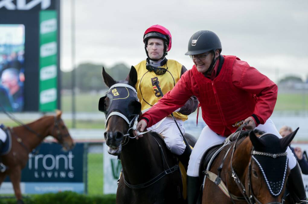 GOT IT DONE: Volatile Stock jockey Craig Newitt after winning race two on Wednesday. Picture: Chris Doheny