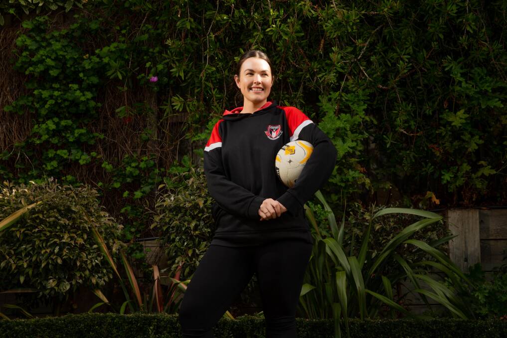 HAVING FUN: Rachel Dobson loves playing netball for Koroit each weekend. Picture: Chris Doheny 