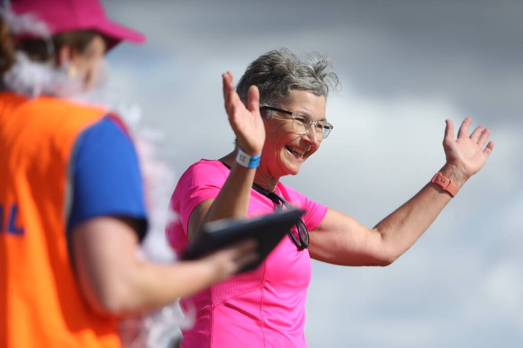 'I DID IT': Jane Stoneman is all smiles after finishing her Killarney triathlon. Picture: Chris Doheny