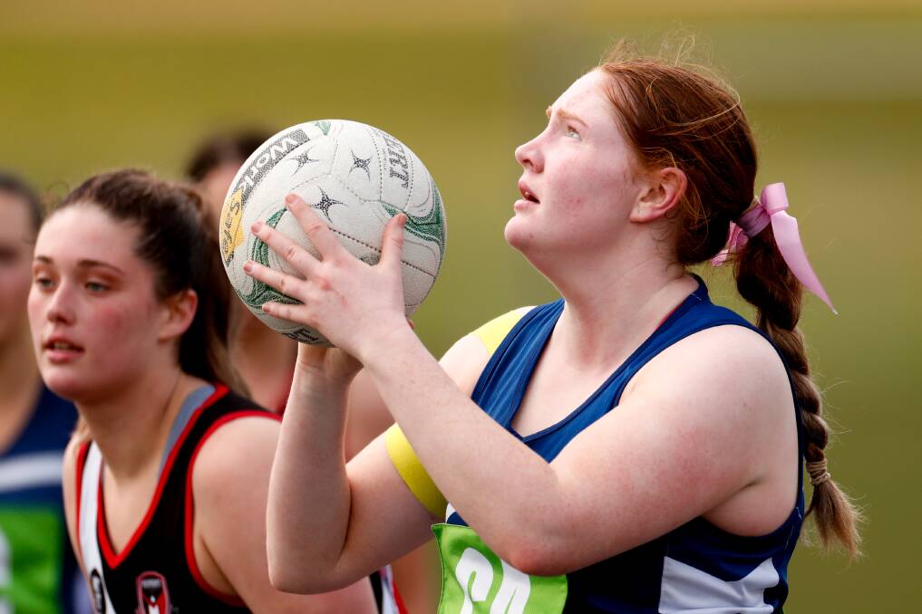 Keele Hillas, pictured playing for Warrnambool in 2022, has joined Nirranda and is playing a new role on the netball court. File picture 