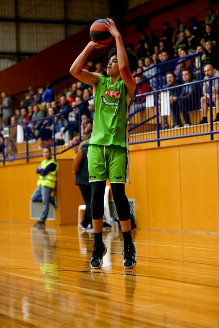 CROWD-PLEASER: Warrnambool Seahawks' players, such as teenager Malakye Cunningham, want to be back playing in front of their fans soon. Picture: Chris Doheny 