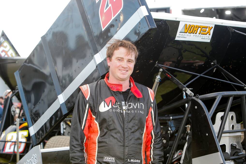 REVVED UP: Dennington's Leigh Mugavin loves getting behind the wheel of a sprintcar. Pictures: Anthony Brady