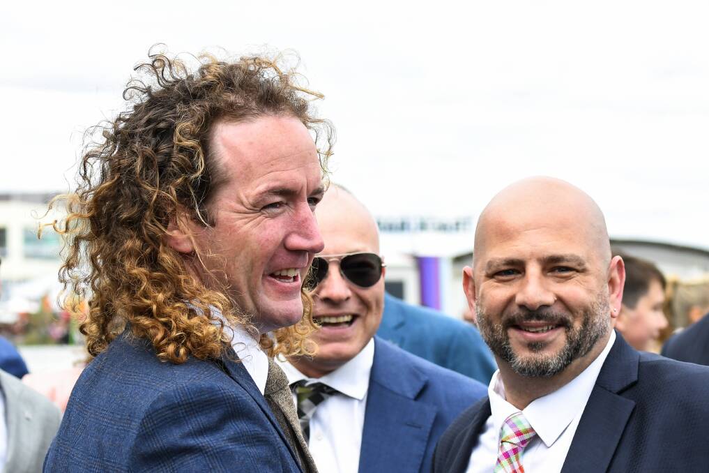 LOOK OF SUCCESS: Winslow-raised trainer Ciaron Maher is all smiles after Thought Of That's win at Caulfield on Saturday. Picture: Pat Scala/Racing Photos 