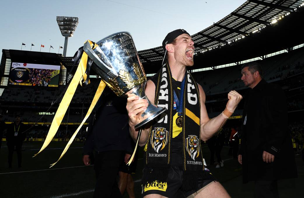 BIG STAGE: Tatyoon is proud of its three-time AFL premiership player David Astbury, who was a crucial cog in Richmond's back line during its era of dominance. Picture: Getty Images 