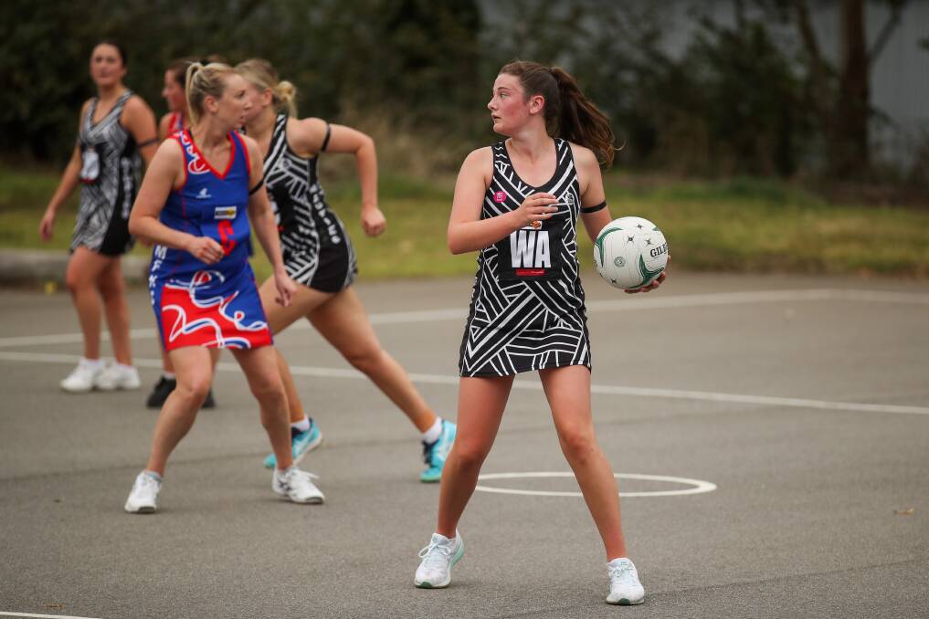 FLYING: Camperdown's Sophie Conheady is a regular for the Magpies. Picture: Morgan Hancock 