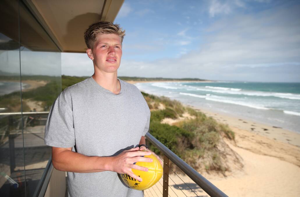 Jay Rantall, pictured at Warrnambool beach in 2019, will play in the VFL in 2023. Picture by Anthony Brady 