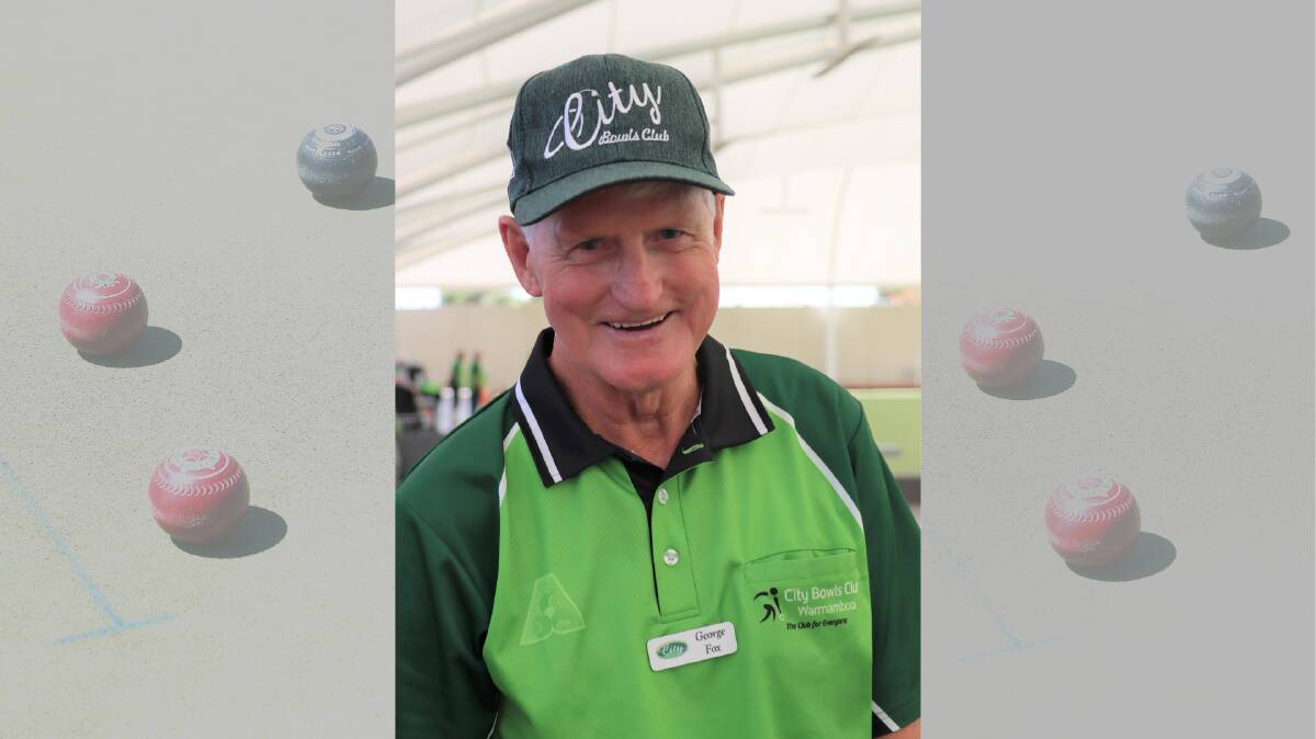 MILESTONE: City Memorial's George Fox celebrated his 80th birthday on Tuesday with a round of pennant bowls. Picture: Justine McCullagh-Beasy 