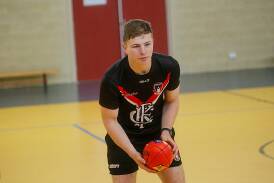 Koroit footballer Connor Byrne is playing a key role for the Saints. Picture by Anthony Brady 