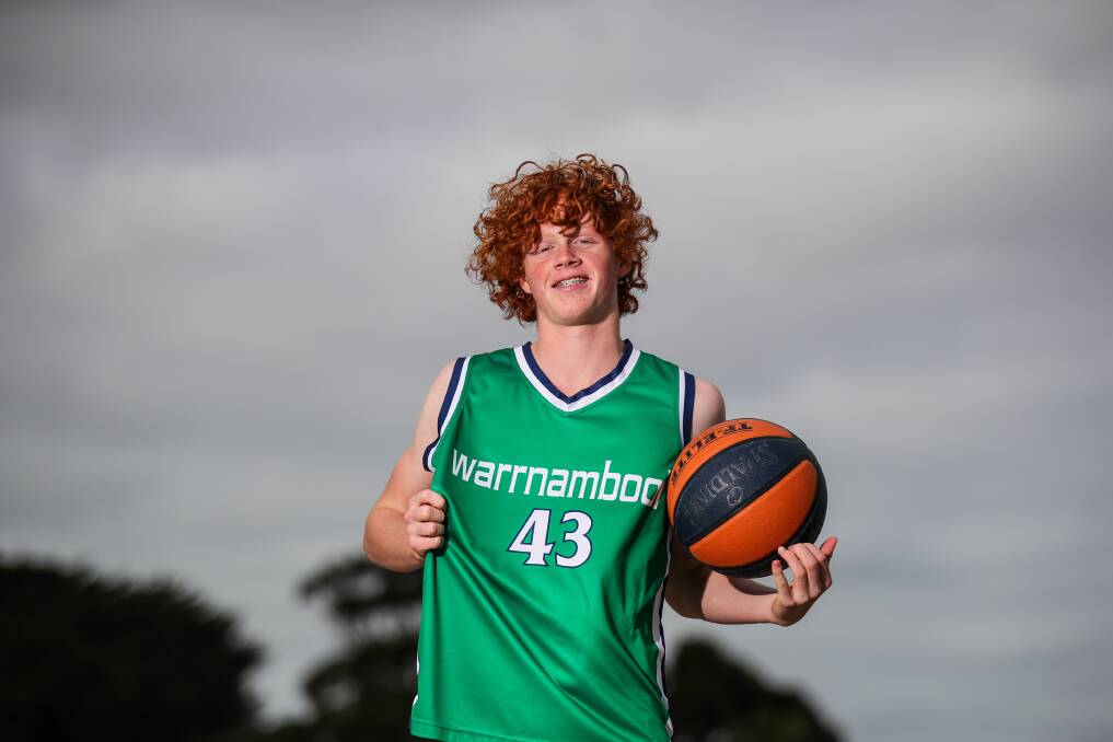 GREEN TEAM: Wil Rantall proudly wears his Warrnambool Seahawks' jersey. Picture: Morgan Hancock 