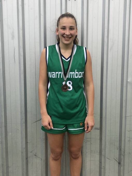 NEW COLOURS: Emerging basketballer Keely Burland is loving donning Warrnambool Mermaids' colours. 