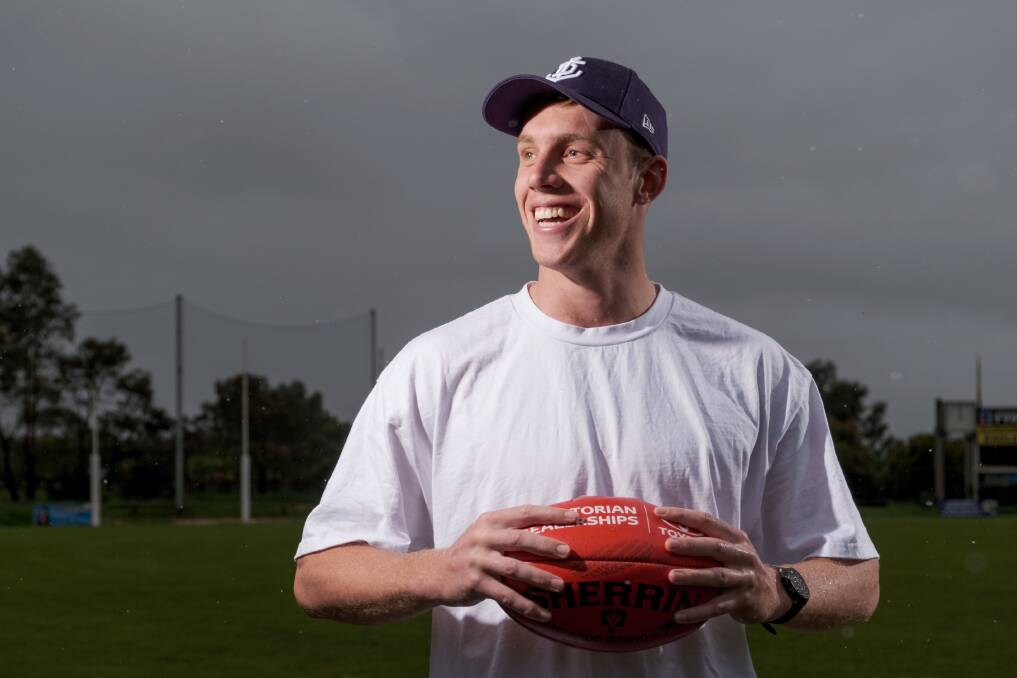Fremantle recruit Josh Corbett has fond memories of his time as a North Warrnambool Eagles footballer. Picture by Chris Doheny 