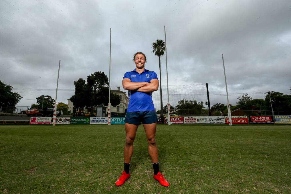 FAMILIAR TERRITORY: Tom Scott can't wait to play for Hamilton Kangaroos again after re-joining the Hampden league club. He played under new Roos coach Gerard FitzGerald in the NAB League system. Picture: Chris Doheny 