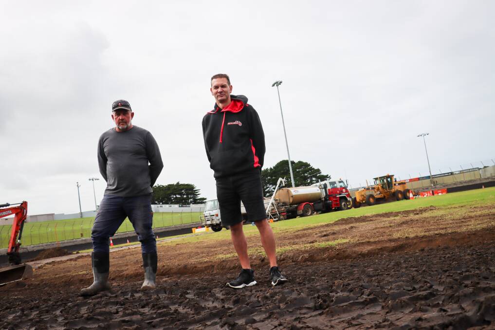 Robbie Paton and Michael Parry are working hard to improve Premier Speedway. Picture by Justine McCullagh-Beasy 