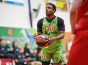 Warrnambool Seahawks' Jamal Pollydore is averaging more than 27 points a game. Picture by Sean McKenna 