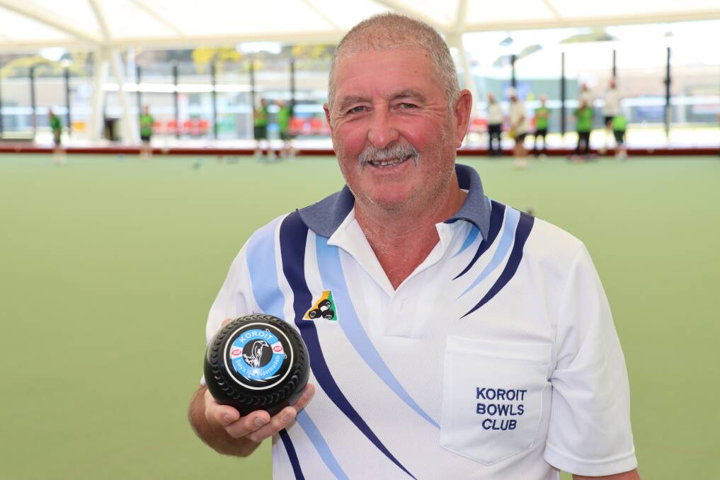 HAPPY PLACE: Koroit's Pete Ellis plays in Western District Playing Area's midweek and Saturday pennant competitions. Picture: Justine McCullagh-Beasy 
