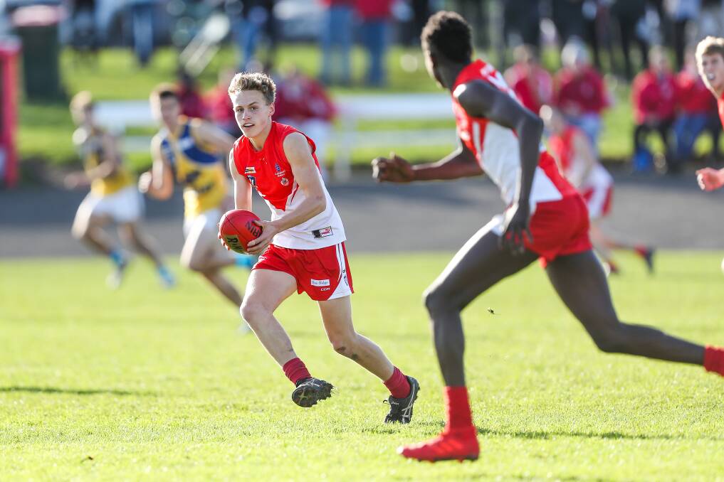TALENTED: Archie Stevens played Hampden league senior football for South Warrnambool last year. Picture: Morgan Hancock 