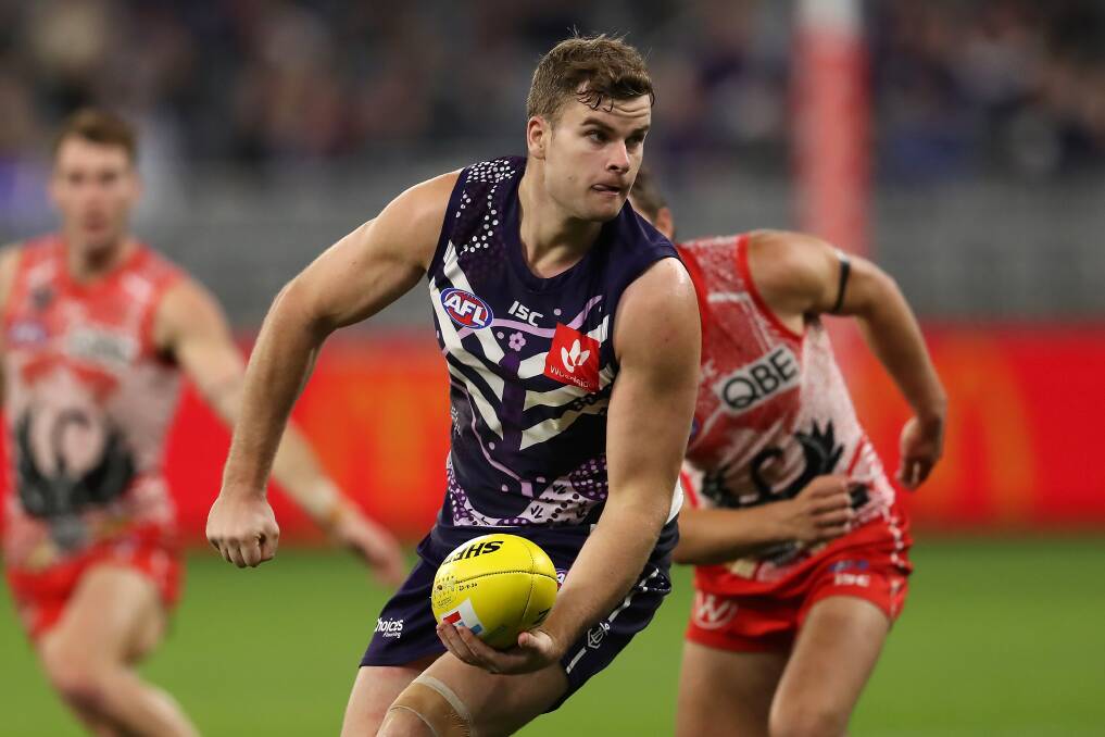 MAIN STAGE: Sean Darcy is now Fremantle's first-choice ruckman. Picture: Getty Images 