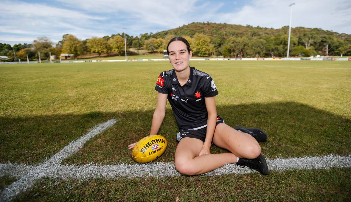 NERVOUS ENERGY: Rosie Pickles is thrilled to be playing in a NAB League preliminary final. Picture: Anthony Brady 