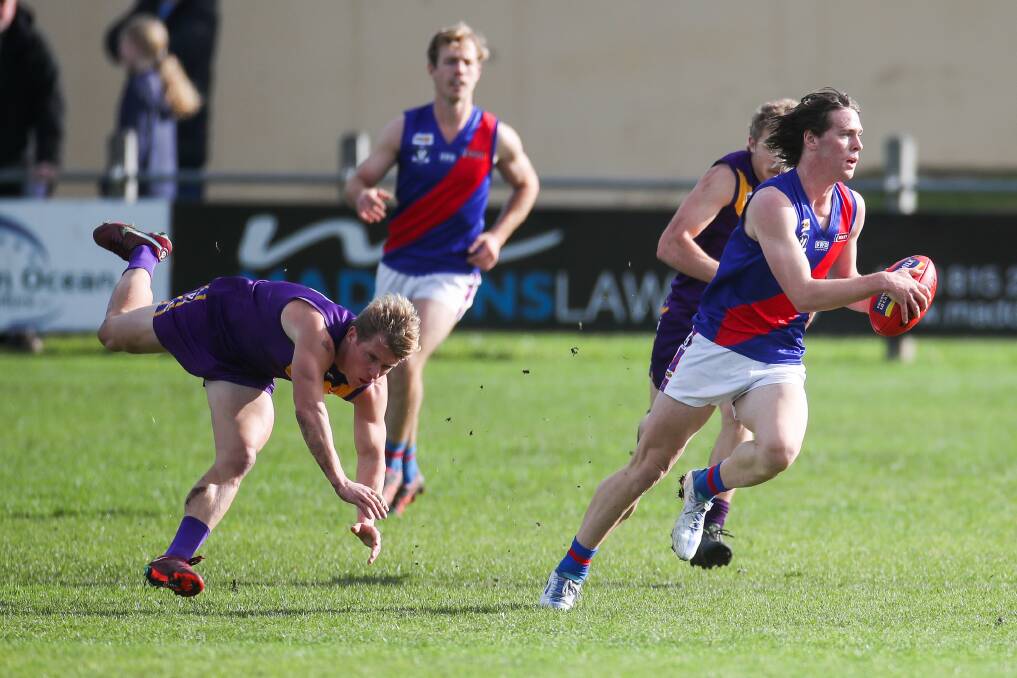 GOING PLACES: Terang Mortlake's Ryley Hutchins was named in the best in 12 of his 18 games in season 2022. Picture: Morgan Hancock 