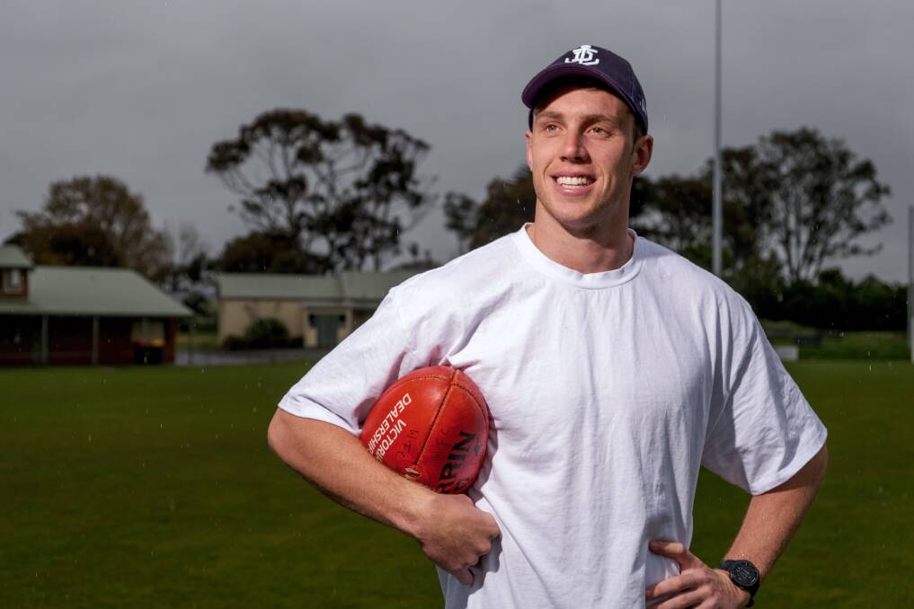 Fremantle recruit Josh Corbett, pictured in Warrnambool after the trade period, is settling into life in Western Australia. Picture by Chris Doheny 
