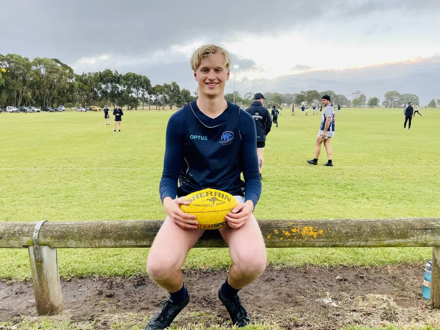 CREATIVE: Warrnambool footballer Ben Howard wants to study law and also has an interest in filmmaking. Picture: Justine McCullagh-Beasy