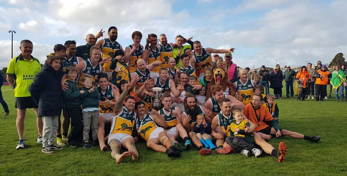 BACK-TO-BACK: Heywood's plans for a premiership three-peat are on hold following a decision to scrap the 2020 season. Picture: SWDFNL 