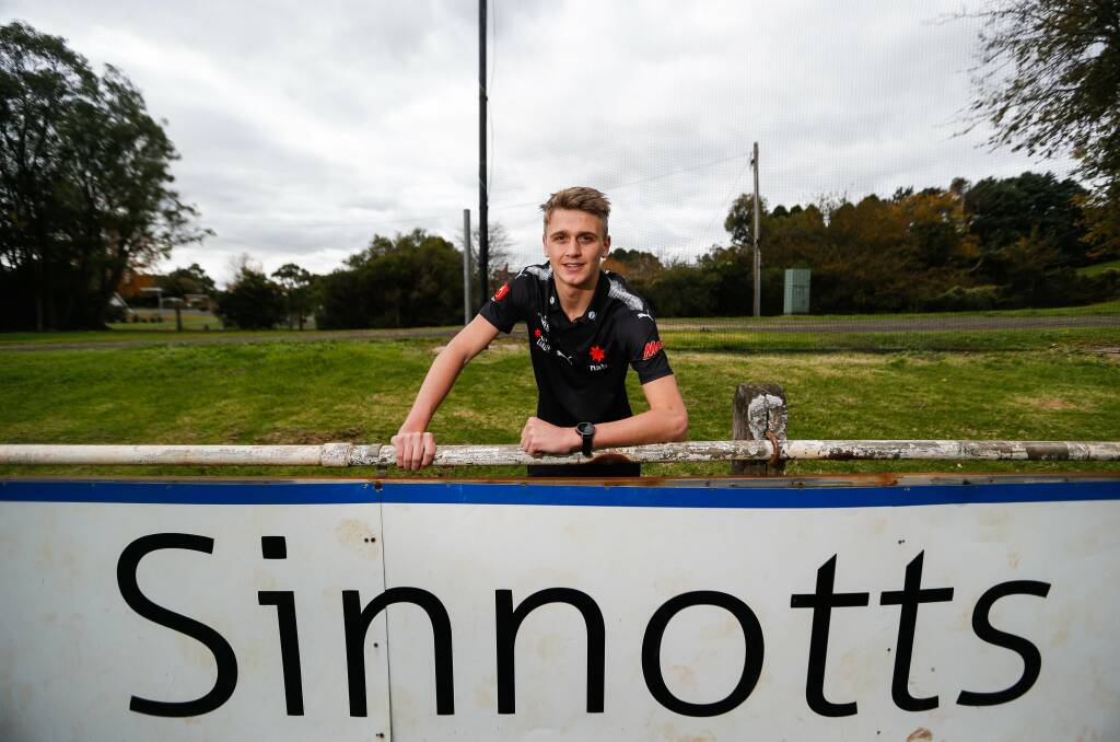 HELP: Camperdown's Hamish Sinnott (pictured) is training with his older brother Zach. Picture: Anthony Brady 