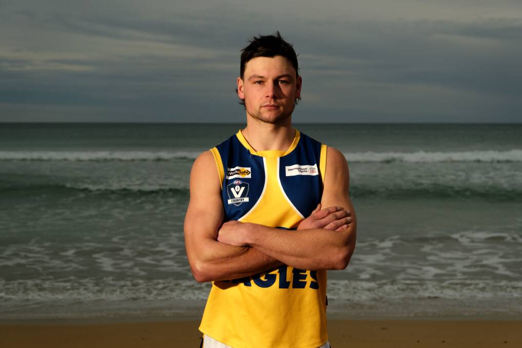 Dion Johnstone provides x-factor in the North Warrnambool Eagles' forward line. Picture by Chris Doheny 