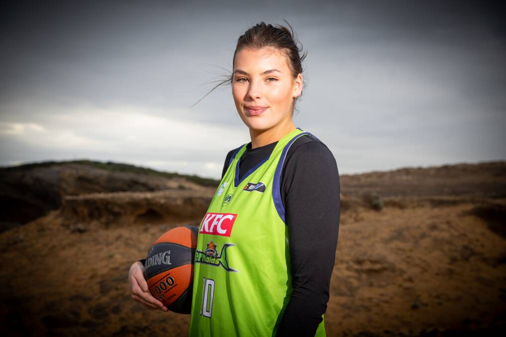 Dakota Crichton moved to the south-west in 2023 and joined Warrnambool Mermaids' basketball program. Picture by Eddie Guerrero 