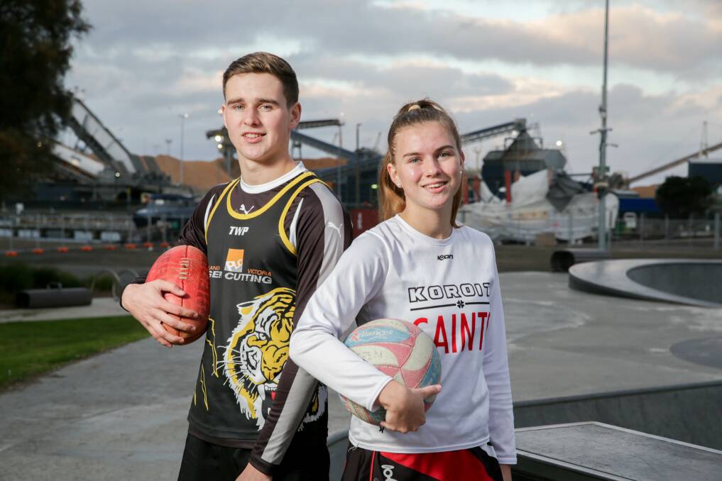 NEXT STEP: Toby and Millie Jennings both want to take the next steps in their sporting journeys. Picture: Chris Doheny 