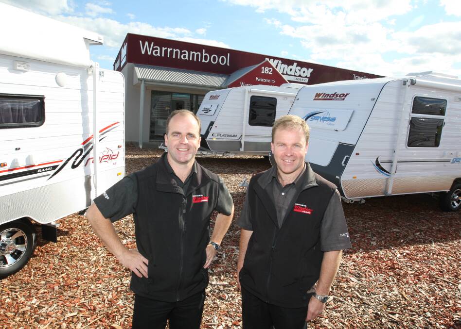 BROTHERS: Murray and Neville Swayn, pictured in 2011, work together in Warrnambool. 