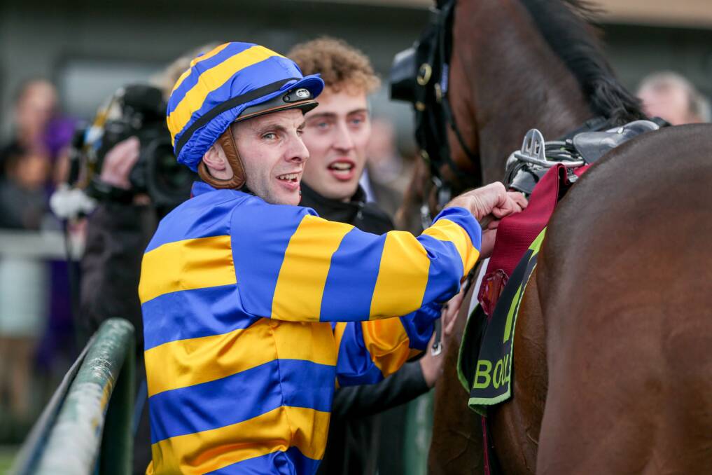 HAPPY DAYS: Corner Pocket jockey Declan Bates finished day two of the carnival on a winning note. Picture: Chris Doheny
