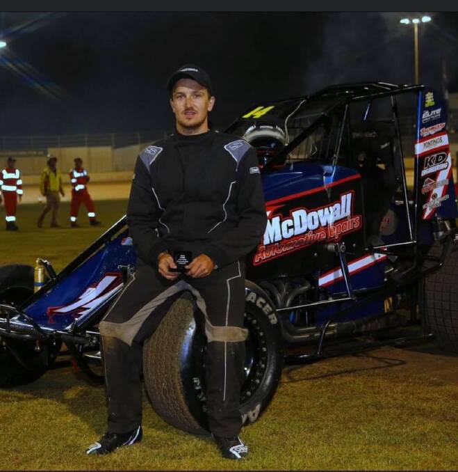 READY TO RACE: Alex Ross is eager to hop back behind the wheel of a wingless sprintcar. 