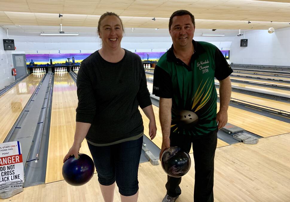 PERFECT TEAM: Orford-based wife-and-husband team Donna and Chris Pogson both won Great Ocean Road Tenpin Bowl tournaments on Sunday.