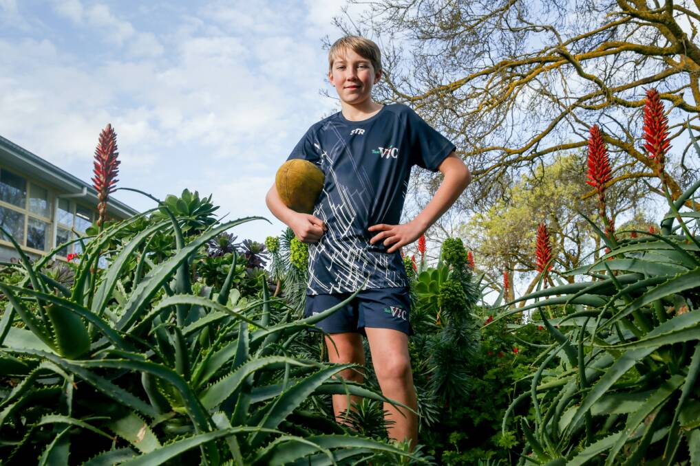 KICKING GOALS: Zavier Fowler has made the Vic Country under 12 football team. Picture: Chris Doheny