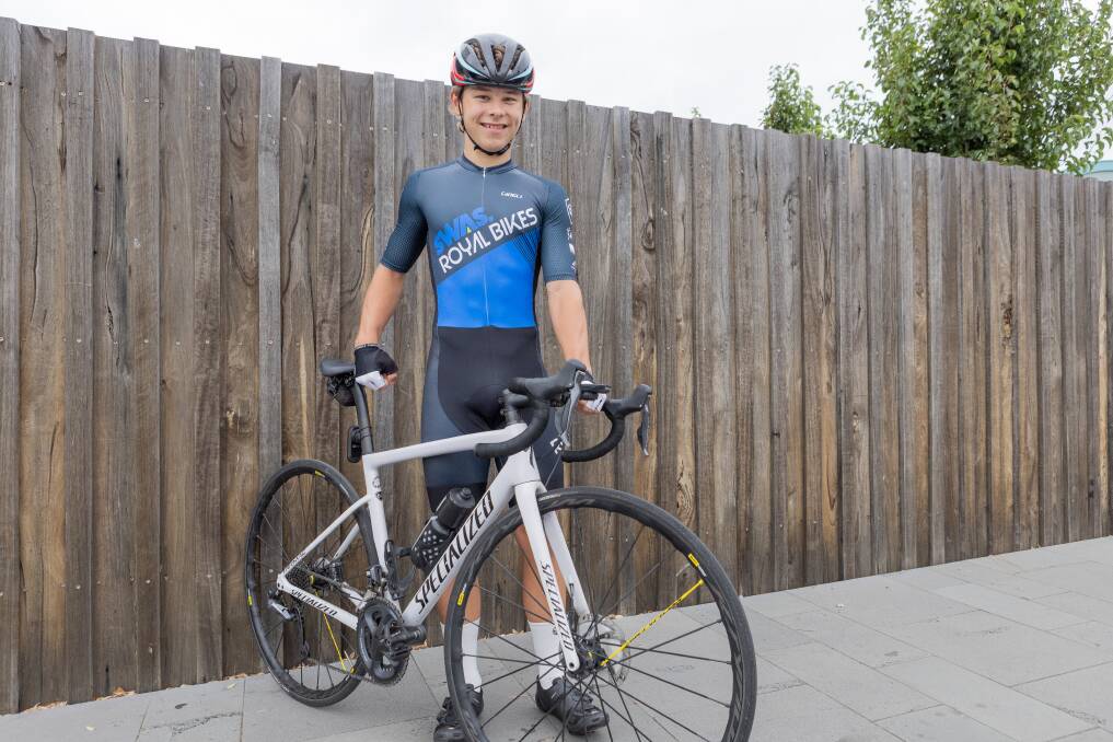 James Verhoef loves cycling and is eyeing Victorian and national titles in 2023. Picture by Anthony Brady 