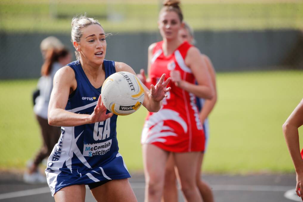 DANGEROUS: Amy Wormald leads Warrnambool's attacking end. Picture: Chris Doheny 