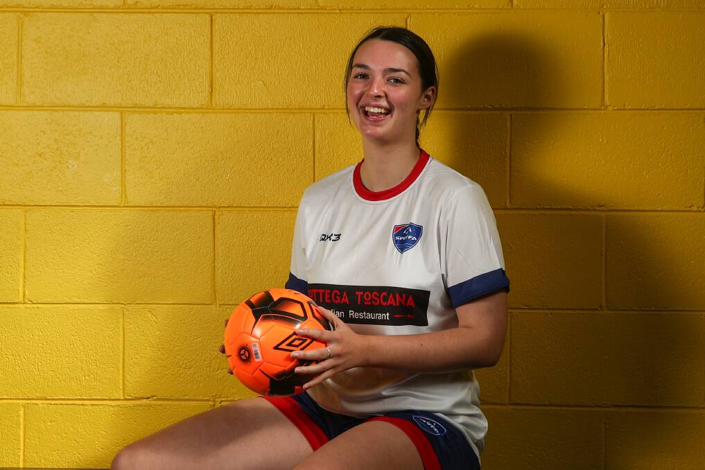 LEADER: Gabby Allen, 17, is excited to captain South West at the country soccer championships. Picture: Morgan Hancock 