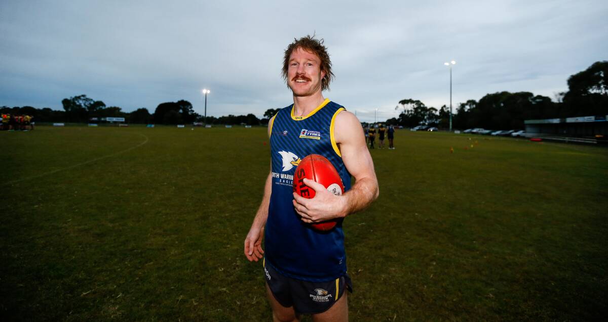 MILESTONE: Adam Wines will run out for his 200th Hampden league senior game on Saturday. Picture: Anthony Brady 