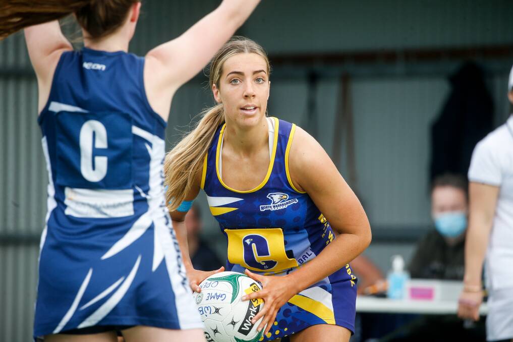 GAME OVER: Georgia Corbett is among the North Warrnambool Eagles players who won't play finals in 2021. Picture: Anthony Brady 