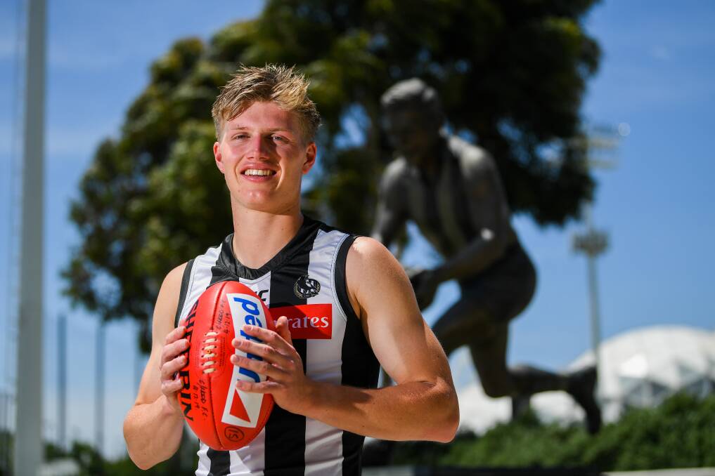 MAGPIE: Jay Rantall was in Collingwood's system for two seasons and made his AFL debut on Anzac Day this year. Picture: Morgan Hancock 