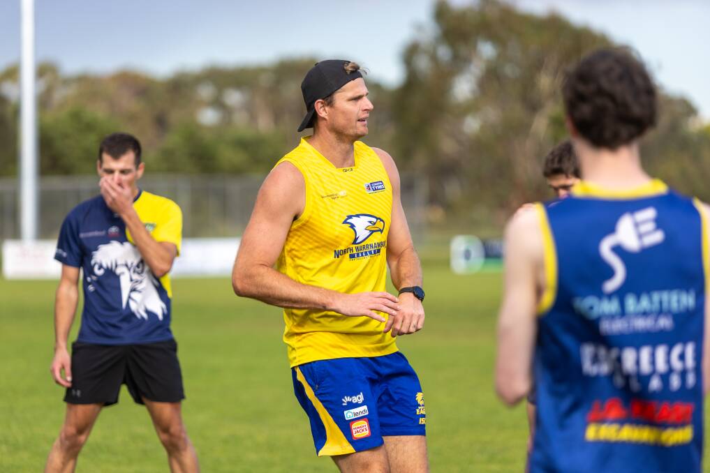 Nathan Vardy at North Warrnambool Eagles' pre-season training. Picture by Eddie Guerrero 