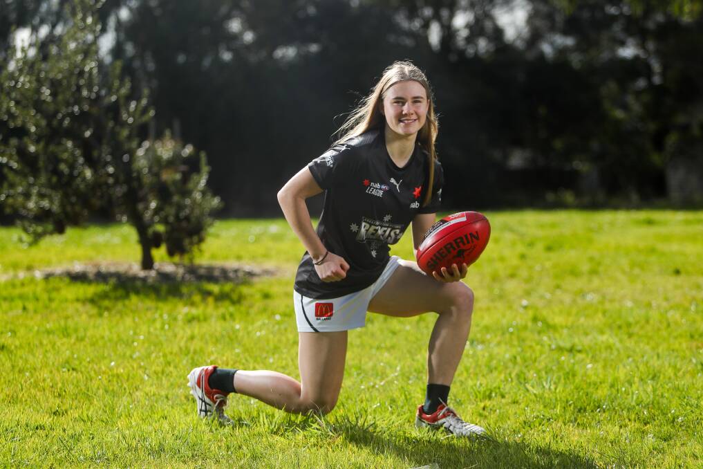 MAKING A MARK: Warrnambool's Renee Saulitis is one of Greater Western Victoria Rebels' AFLW draft chances. The draft is on Tuesday, October 6. Picture: Morgan Hancock 