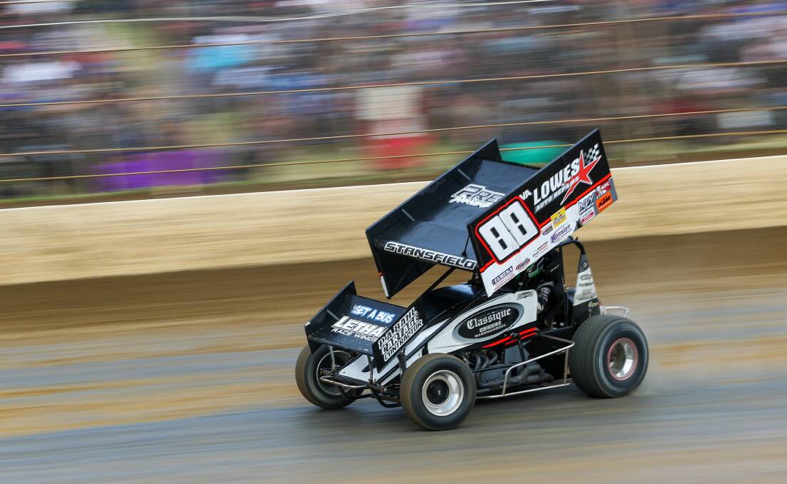 READY TO RACE: Grant Stansfield loves competing against high-quality sprintcar drivers. 