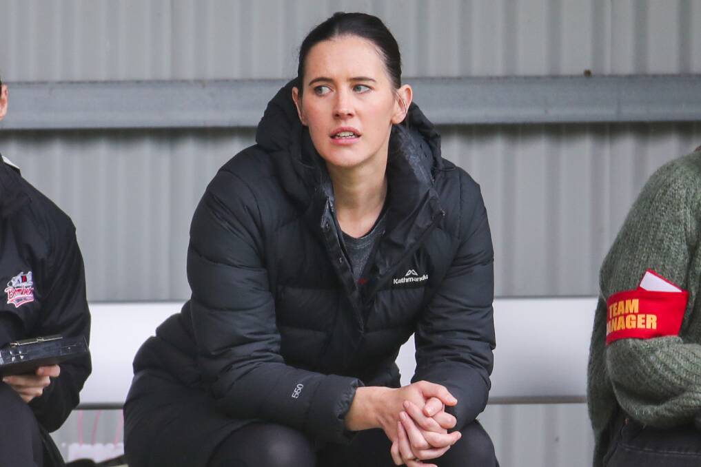 WATCHFUL EYE: Sophie Hinkley enjoyed coaching Cobden from the sidelines in season 2021. 