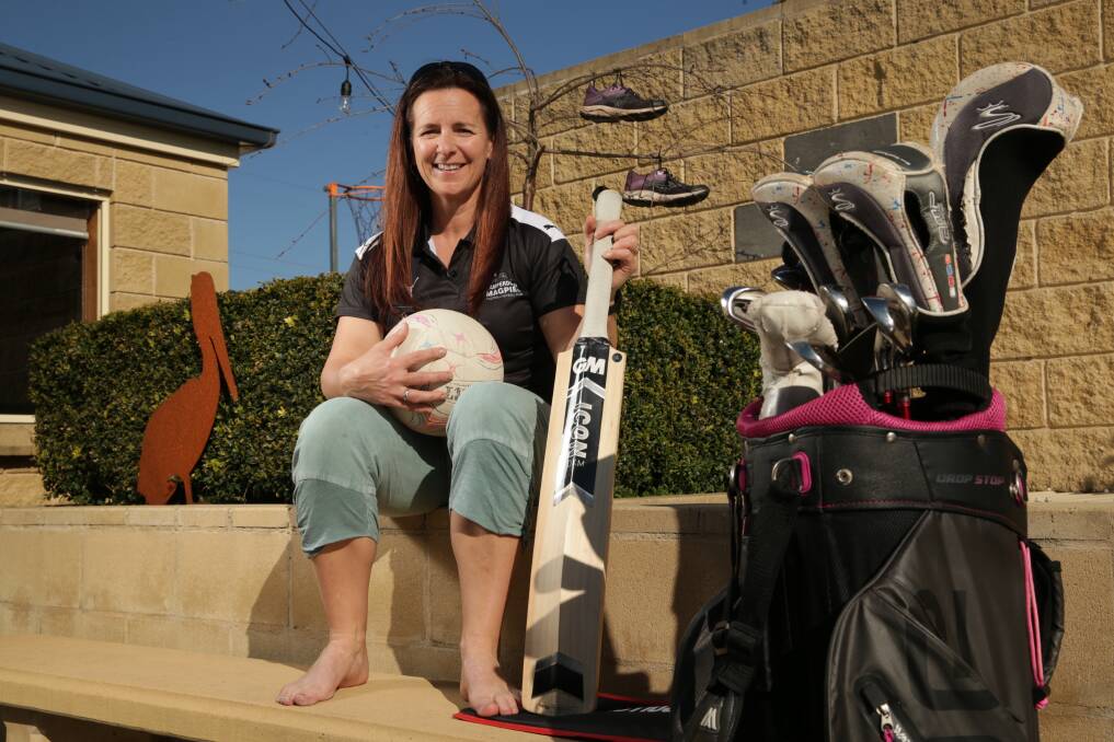 MOVING ON: Retiring Camperdown netballer Tracey Baker has more time for golf and cricket now she's hung up her runners. Picture: Chris Doheny 